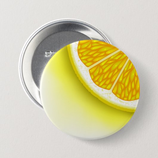 Badge Rond 7,6 Cm Morceaux de citron (Devant & derrière)