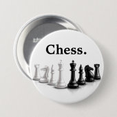 Badge Rond 7,6 Cm Morceaux d'échecs mignons (Devant & derrière)