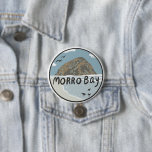 Badge Rond 7,6 Cm Morro Bay Central California Illustration Beach<br><div class="desc">Check out this awesome illustration of Morro Rock! Check out my shop for more designs too! Collect all the parks, I'm creating new ones all the time. Check out my shop for more hiking, camping, vanlife, birds and lots more! You can also find this design on tees, mugs, pillows, stickers...</div>