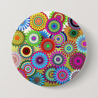 Badge Rond 7,6 Cm Mosaïque