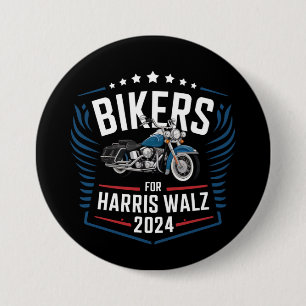 Badge Rond 7,6 Cm Motards pour Harris Walz 2024 Harris Waltz 2024 