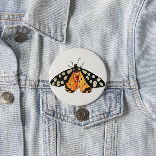 Badge Rond 7,6 Cm Moth (En situation)