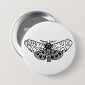 Badge Rond 7,6 Cm Moth (Devant & derrière)