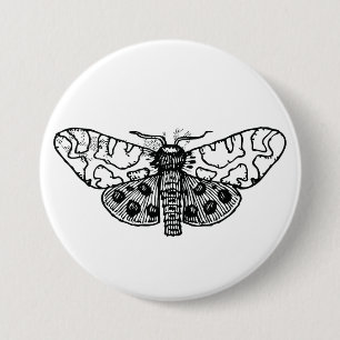 Badge Rond 7,6 Cm Moth