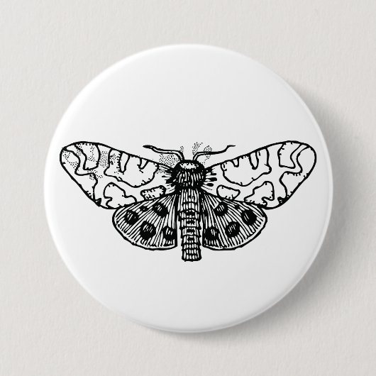 Badge Rond 7,6 Cm Moth (Devant)