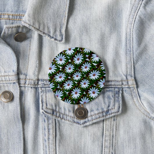 Badge Rond 7,6 Cm Motif blanc (En situation)