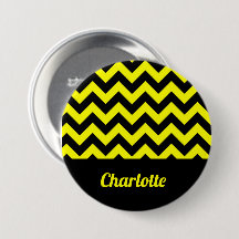Motif chevron jaune et noir personnalisable