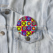 Badge Rond 7,6 Cm motif de cercles (En situation)