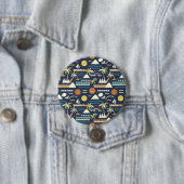 Badge Rond 7,6 Cm Motif de plage tropicale amusant (En situation)