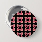Badge Rond 7,6 Cm Motif rose deux tons lumineux (Devant & derrière)