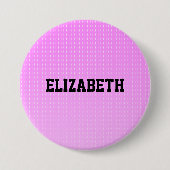 Badge Rond 7,6 Cm Motif rose points blancs (Devant)