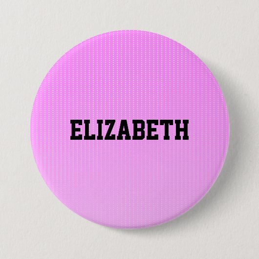 Badge Rond 7,6 Cm Motif rose points blancs (Devant)