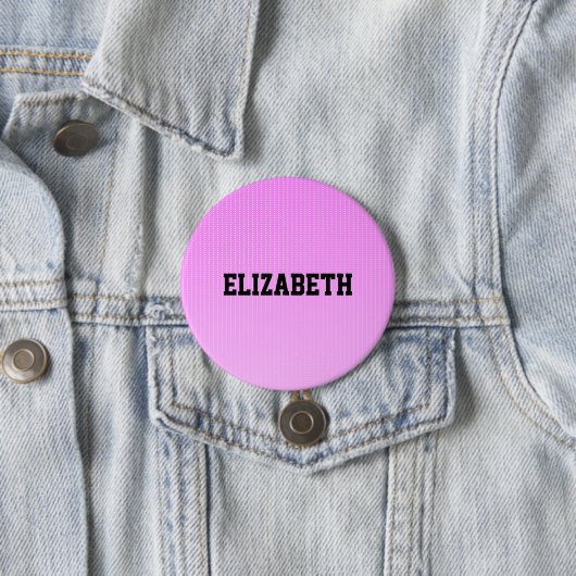 Badge Rond 7,6 Cm Motif rose points blancs (En situation)