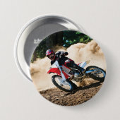 Badge Rond 7,6 Cm Motocross (Devant & derrière)