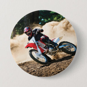 Badge Rond 7,6 Cm Motocross