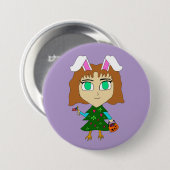 Badge Rond 7,6 Cm Multi Chibi des Fêtes (Devant & derrière)