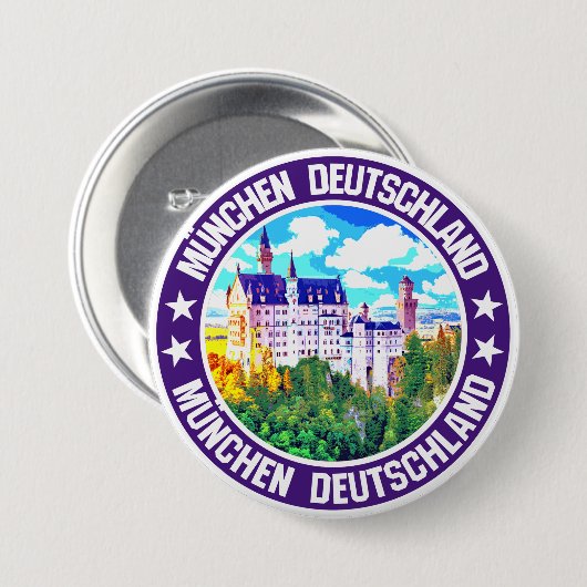 Badge Rond 7,6 Cm Munich (Devant & derrière)
