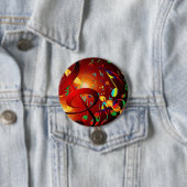 Badge Rond 7,6 Cm Musique joyeuse de clef triviale dans la danse (En situation)