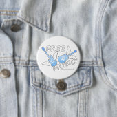 Badge Rond 7,6 Cm Musique libre (En situation)