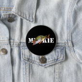 Badge Rond 7,6 Cm Muskie (En situation)