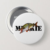 Badge Rond 7,6 Cm Muskie (Devant & derrière)