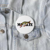 Badge Rond 7,6 Cm Muskie (En situation)
