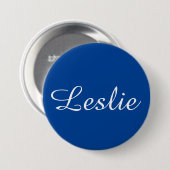 Badge Rond 7,6 Cm Muted Blue (Devant & derrière)