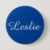 Badge Rond 7,6 Cm Muted Blue (Devant)