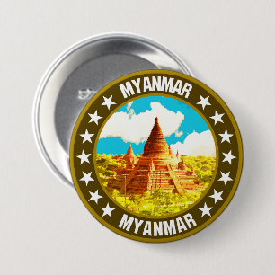 Badge Rond 7,6 Cm Myanmar