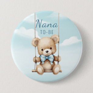 Badge Rond 7,6 Cm Nana futur ours en balançoire