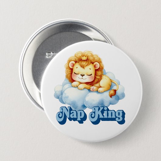 Badge Rond 7,6 Cm Nap King (Devant & derrière)