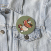 Badge Rond 7,6 Cm Napping Gnome (En situation)