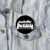 Badge Rond 7,6 Cm Nashville Tennessee (En situation)