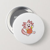 Badge Rond 7,6 Cm Natation Axolotl (Devant & derrière)