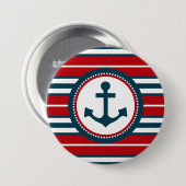 Badge Rond 7,6 Cm Nautical design (Devant & derrière)