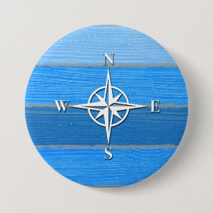 Badge Rond 7,6 Cm Nautical themed design