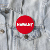 BADGE ROND 7,6 CM NAVALNY ! (En situation)