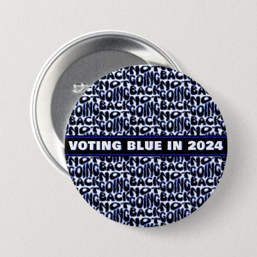 BADGE ROND 7,6 CM NE PAS REVENIR (Devant & derrière)
