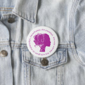 Badge Rond 7,6 Cm Néanmoins, elle a persisté (le magenta) (En situation)