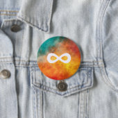 Badge Rond 7,6 Cm Neuro- galaxie - Pin de Neurodiversity (En situation)