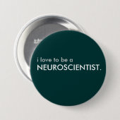 Badge Rond 7,6 Cm neuroscientist (Devant & derrière)