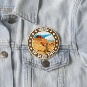 Badge Rond 7,6 Cm Nevada (En situation)