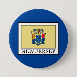 Badge Rond 7,6 Cm New Jersey