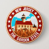 Badge Rond 7,6 Cm New Jersey (Devant)
