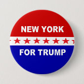 Badge Rond 7,6 Cm New York pour Trump (Devant)
