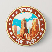 Badge Rond 7,6 Cm Newark (Devant)