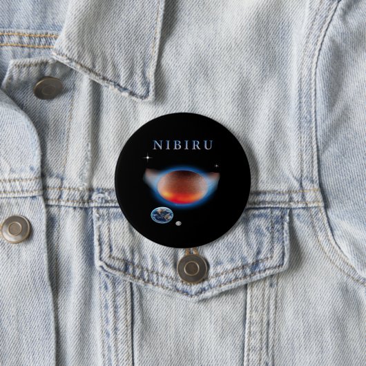 Badge Rond 7,6 Cm Nibiru (En situation)