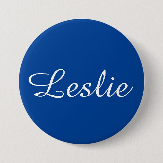 Badge Rond 7,6 Cm Nice & Pretty: Muted Blue (Devant)