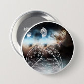 Badge Rond 7,6 Cm Night Owl and Lady (Devant & derrière)