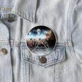 Badge Rond 7,6 Cm Night Owl and Lady (En situation)